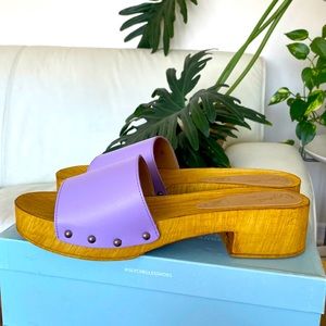 🆕 Anthropologie x Seychelles Marine Layer wooden Clog Sandals